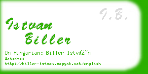 istvan biller business card